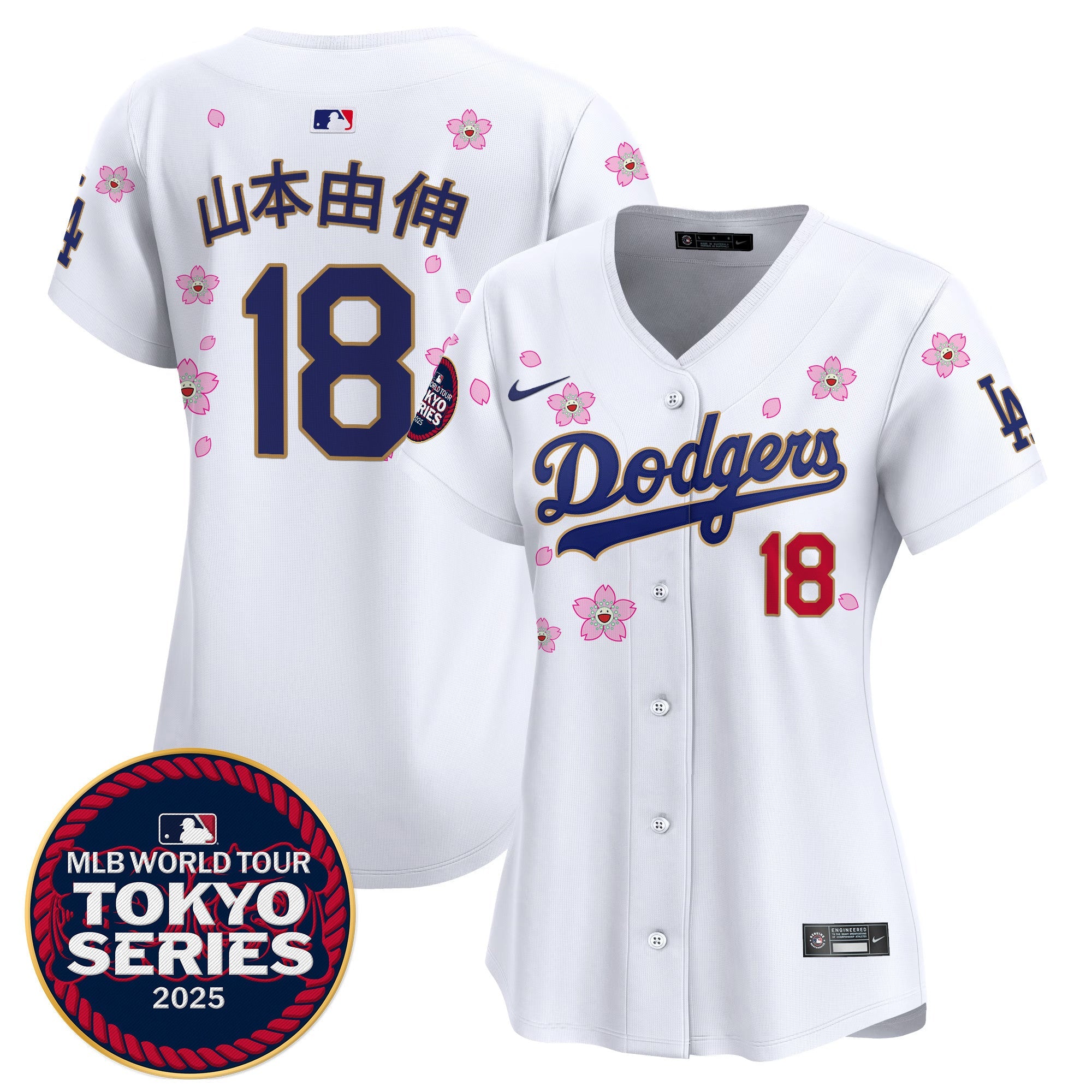 Women’s Tokyo Series 2025 Gold Trim Vapor Premier Limited Jersey V2 – Stitched