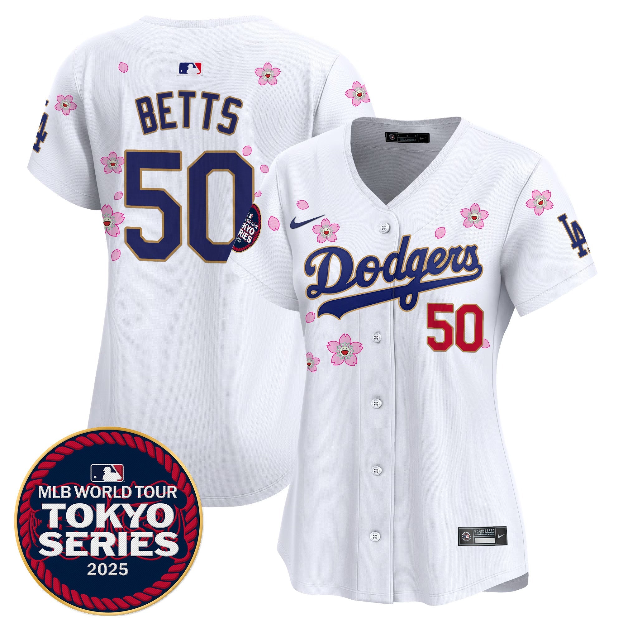 Women’s Tokyo Series 2025 Gold Trim Vapor Premier Limited Jersey V2 – Stitched