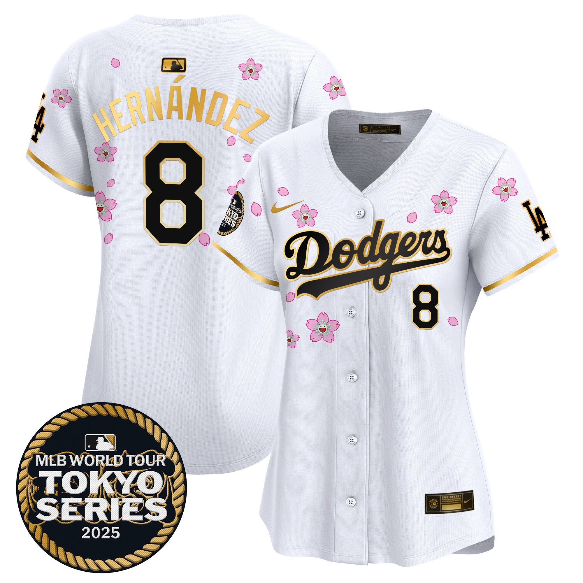 Women’s Tokyo Series 2025 Gold Trim Vapor Premier Limited Jersey V2 – Stitched
