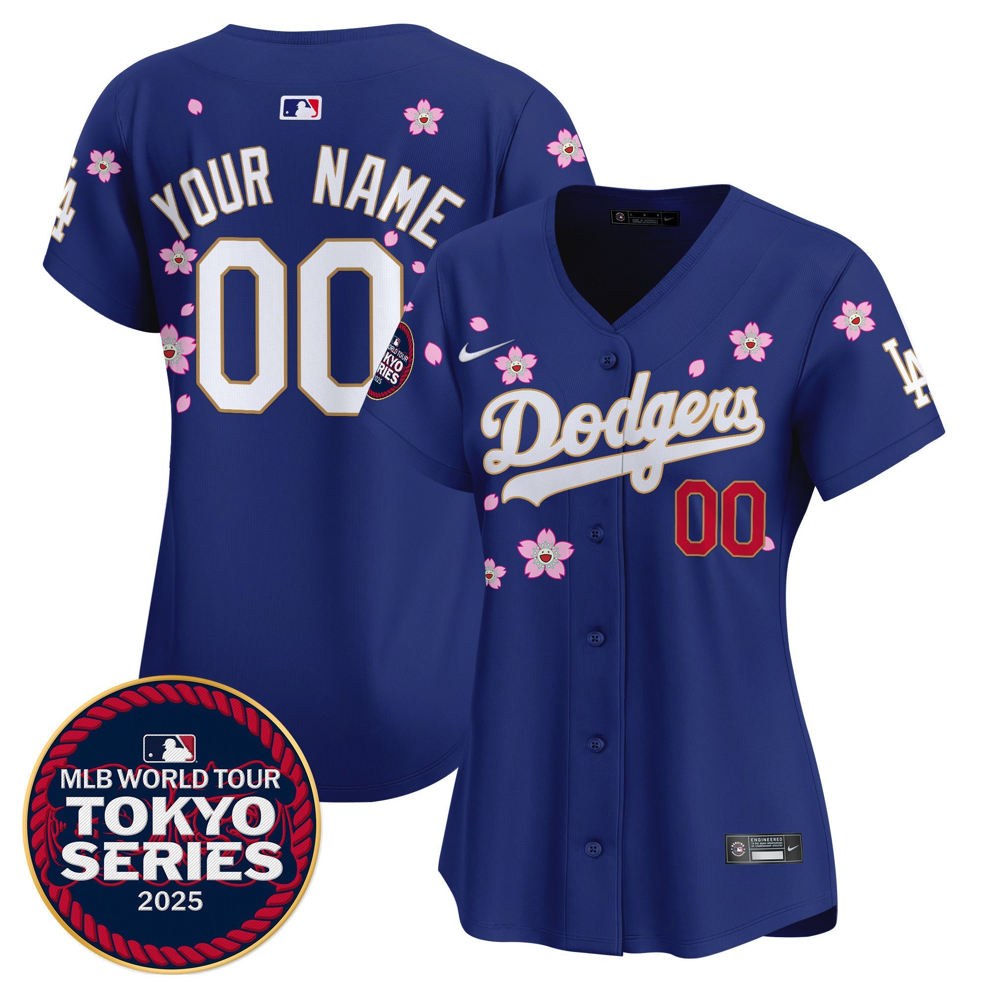 Tokyo Series 2025 Gold Trim Vapor Premier Limited Custom Jersey – Stitched