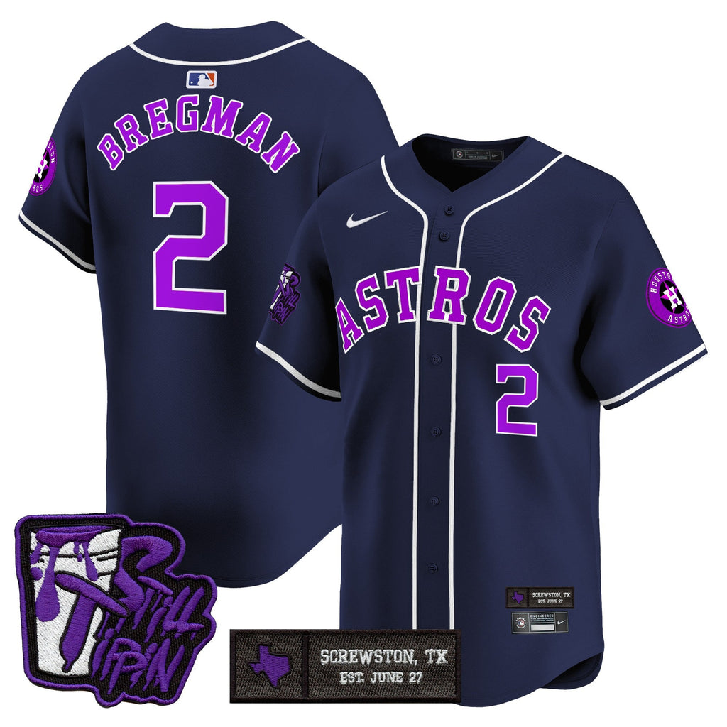 Men’s Houston DJ Screw Still Tippin Purple Patch Vapor Premier Limited Jersey