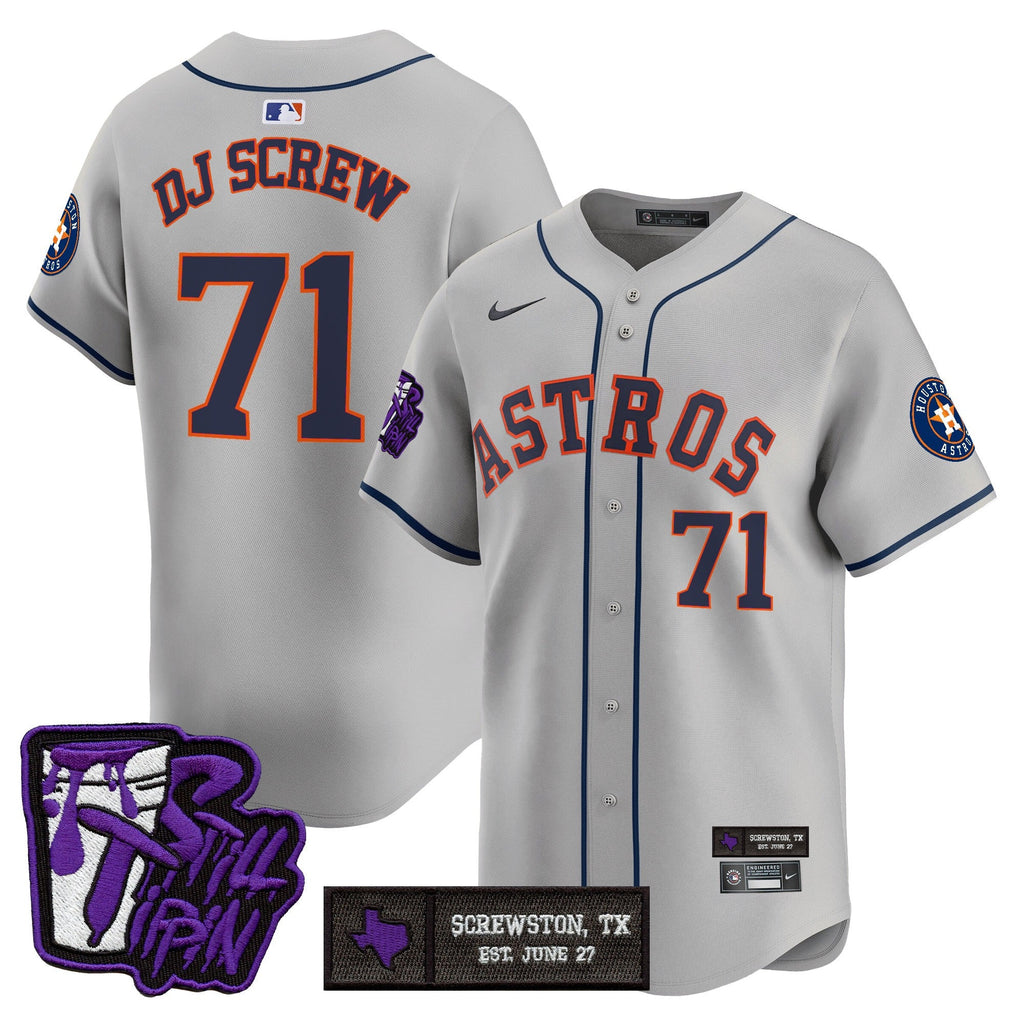 Men’s Houston DJ Screw Still Tippin Purple Patch Vapor Premier Limited Jersey