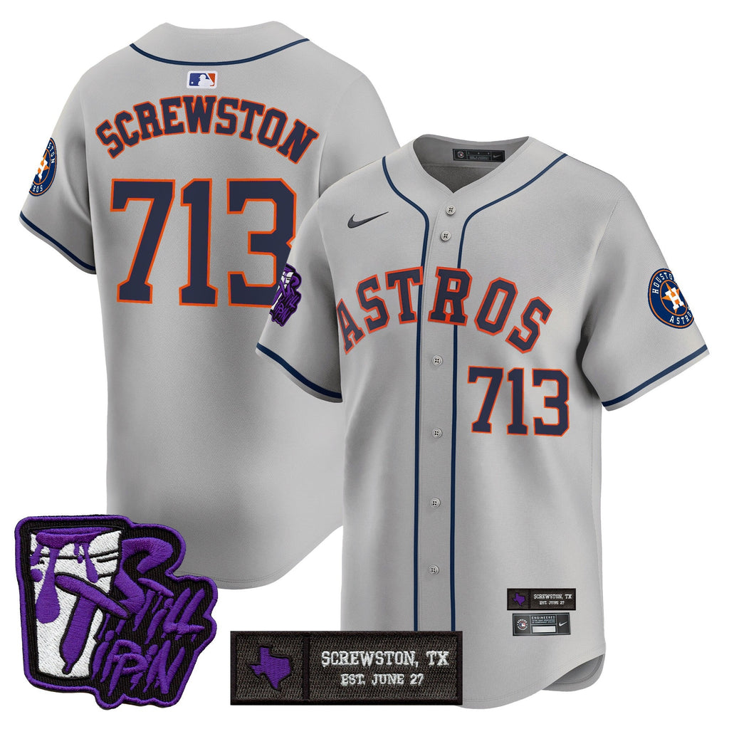 Men’s Houston DJ Screw Still Tippin Purple Patch Vapor Premier Limited Jersey