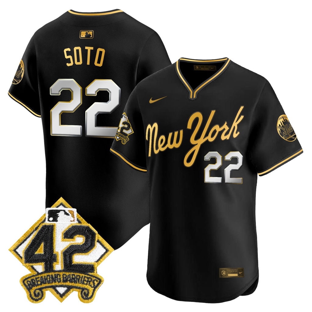 Men’s New York 2025 Jackie Robinson Patch Road Alternate Jersey