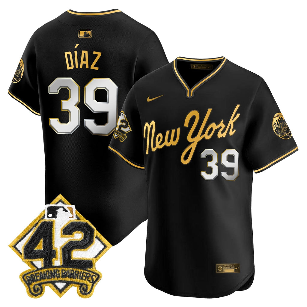 Men’s New York 2025 Jackie Robinson Patch Road Alternate Jersey