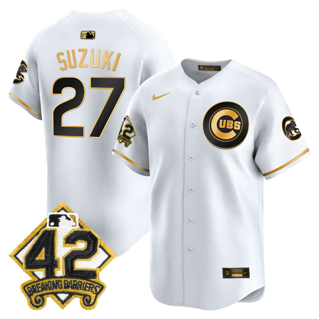 Men’s Chicago 2025 Jackie Robinson Patch Vapor Premier Limited Jersey