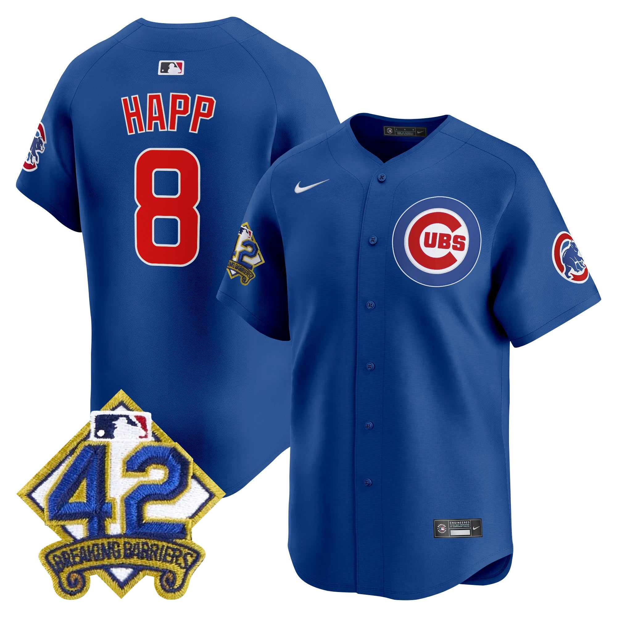 Men’s Chicago 2025 Jackie Robinson Patch Vapor Premier Limited Jersey