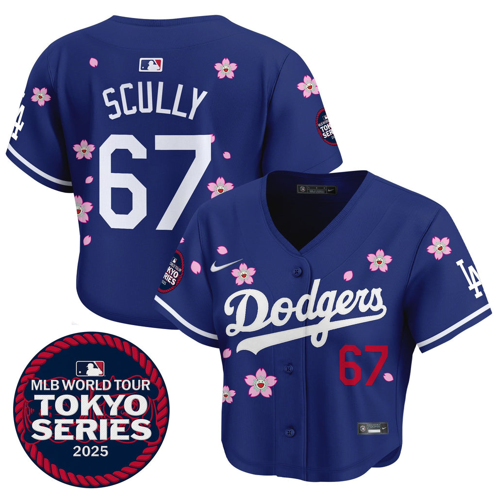 Women’s Tokyo Series 2025 Crop Top Baseball Jersey – Stitched