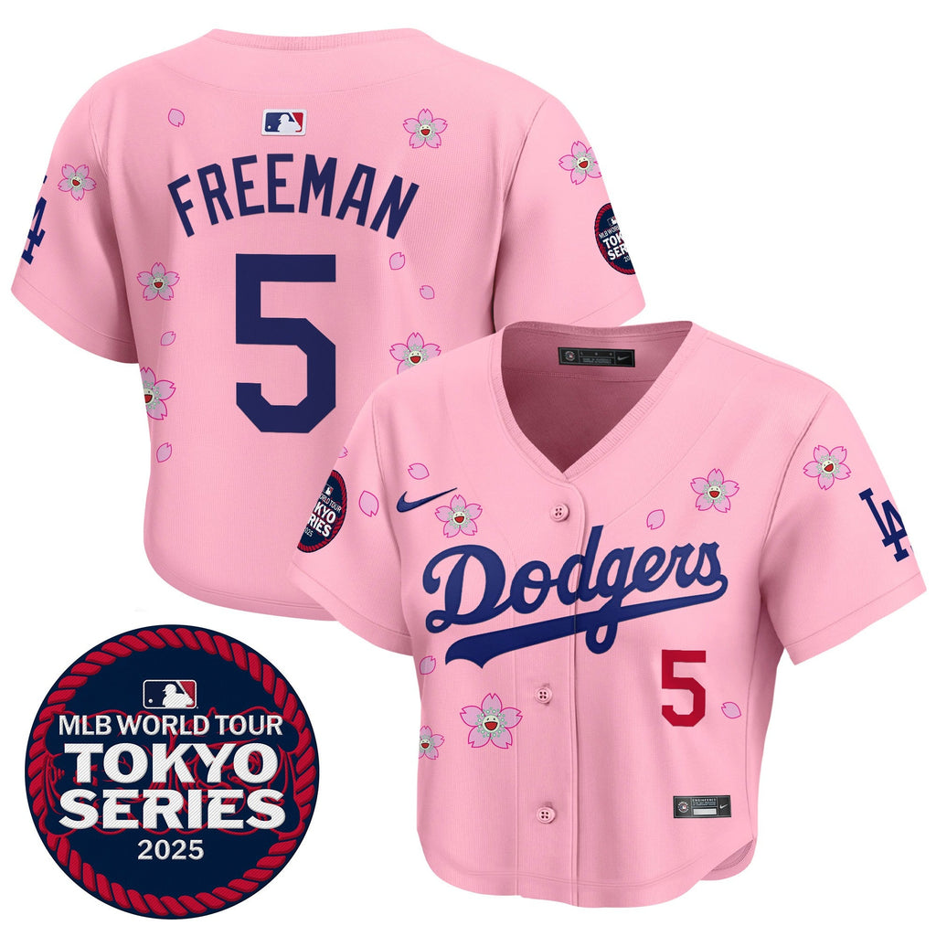 Women’s Tokyo Series 2025 Crop Top Baseball Jersey – Stitched