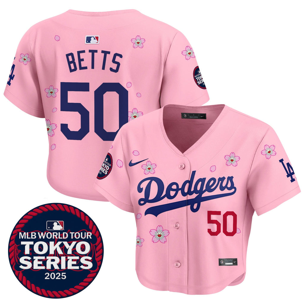 Women’s Tokyo Series 2025 Crop Top Baseball Jersey – Stitched