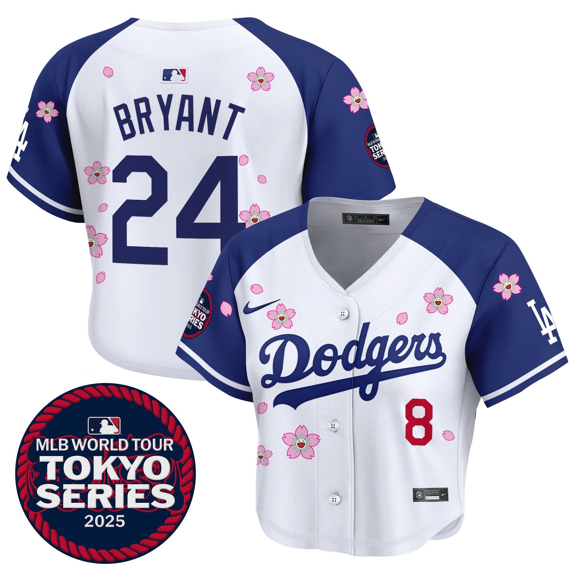 Women’s Tokyo Series 2025 Crop Top Baseball Jersey – Stitched