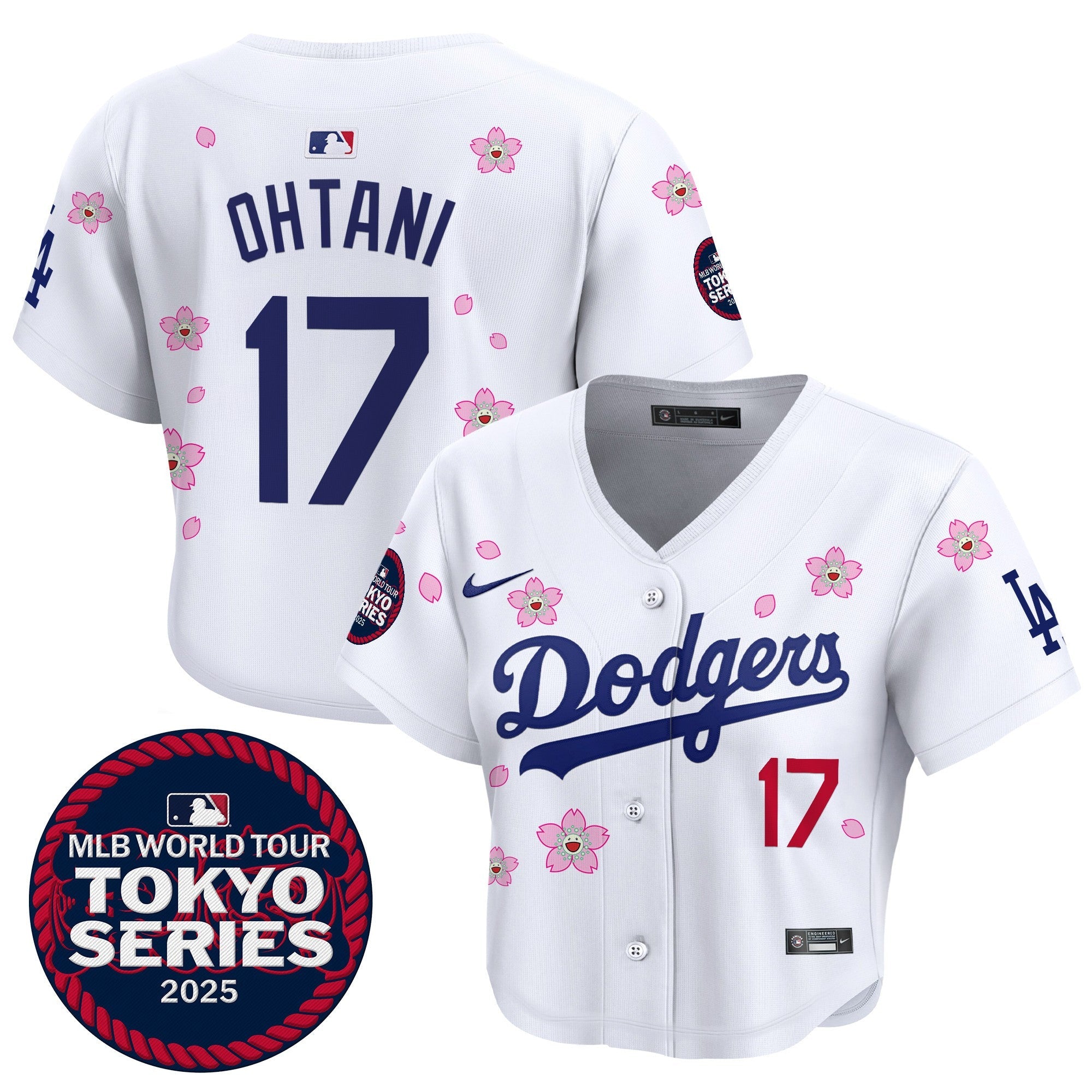 Women’s Tokyo Series 2025 Crop Top Baseball Jersey – Stitched