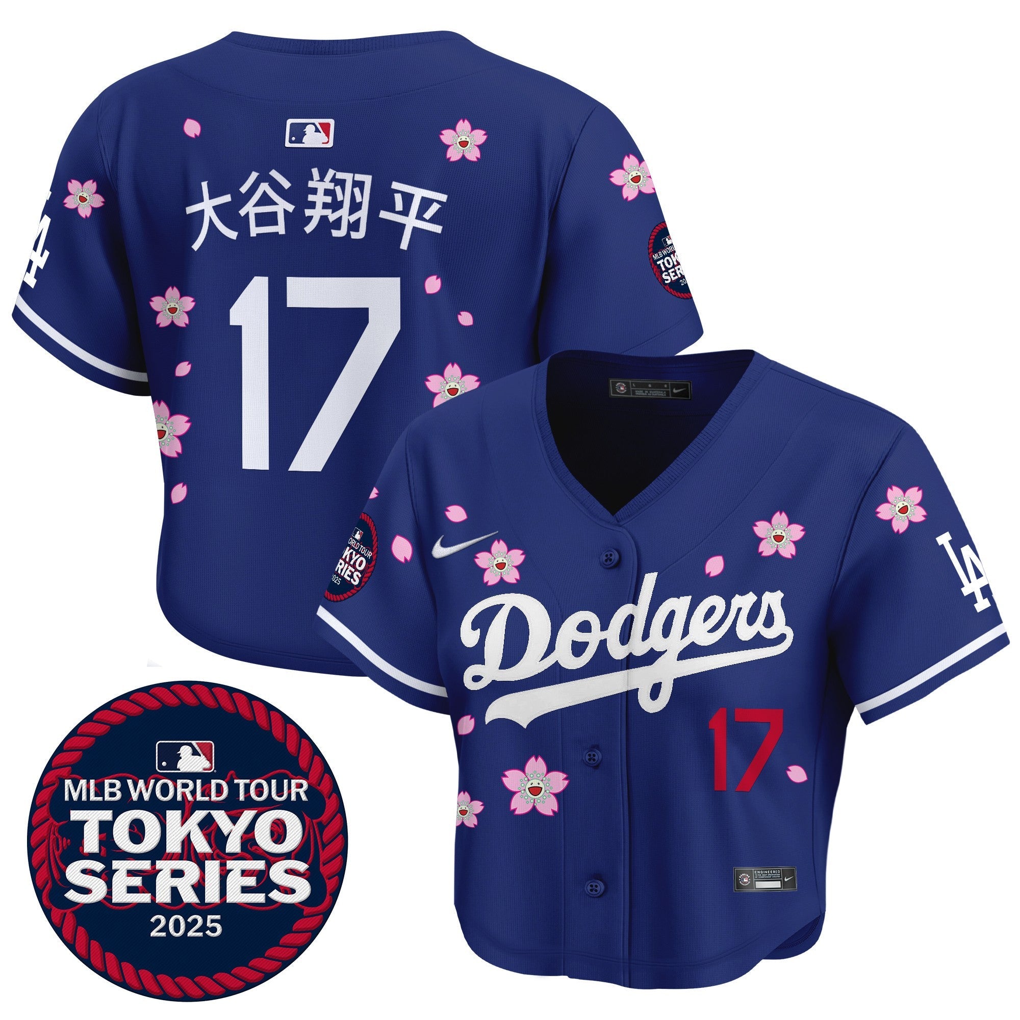 Women’s Tokyo Series 2025 Crop Top Baseball Jersey – Stitched