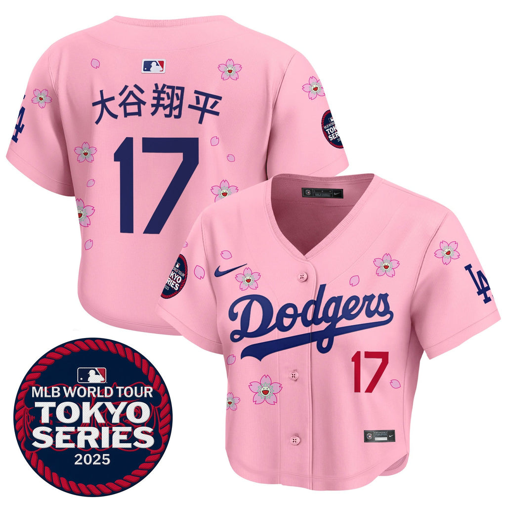 Women’s Tokyo Series 2025 Crop Top Baseball Jersey – Stitched