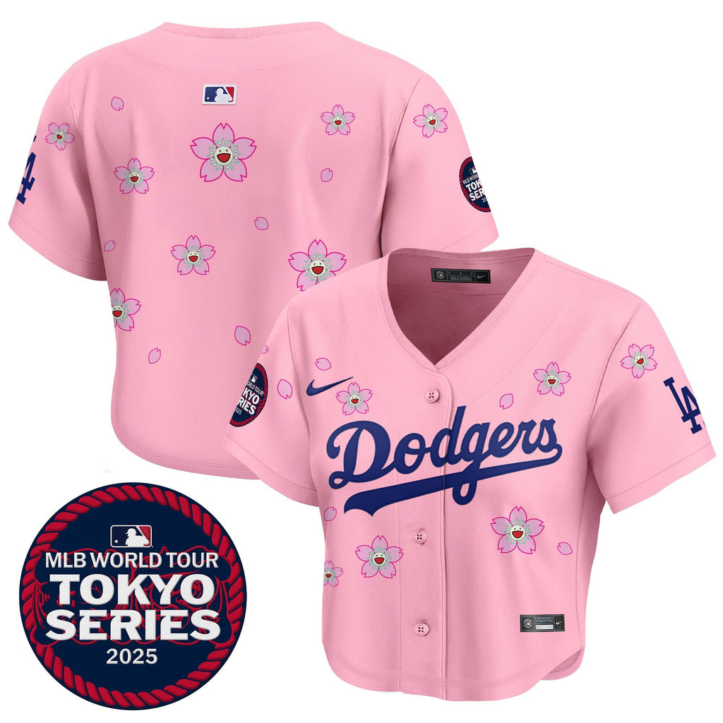 Women’s Tokyo Series 2025 Crop Top Baseball Jersey – Stitched