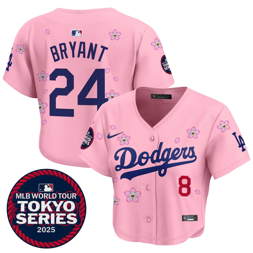 Women’s Tokyo Series 2025 Crop Top Baseball Jersey – Stitched