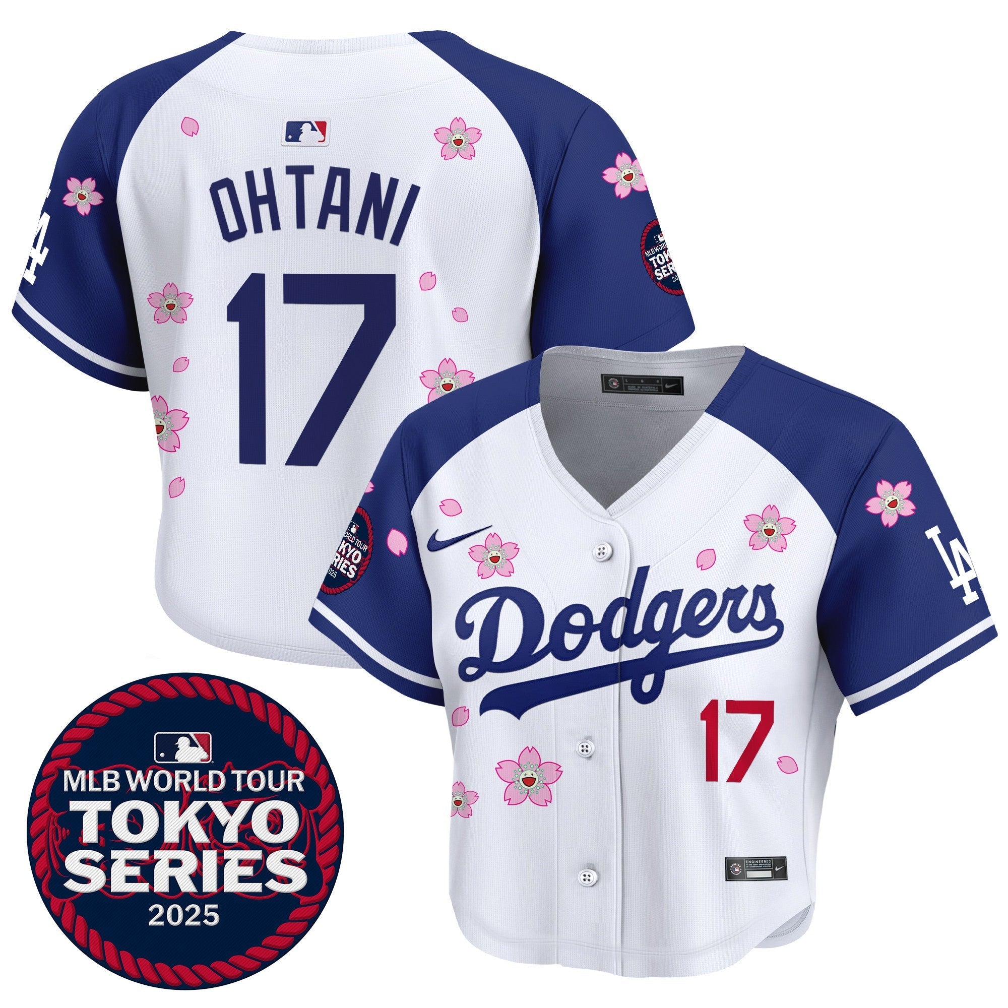 Women’s Tokyo Series 2025 Crop Top Baseball Jersey – Stitched