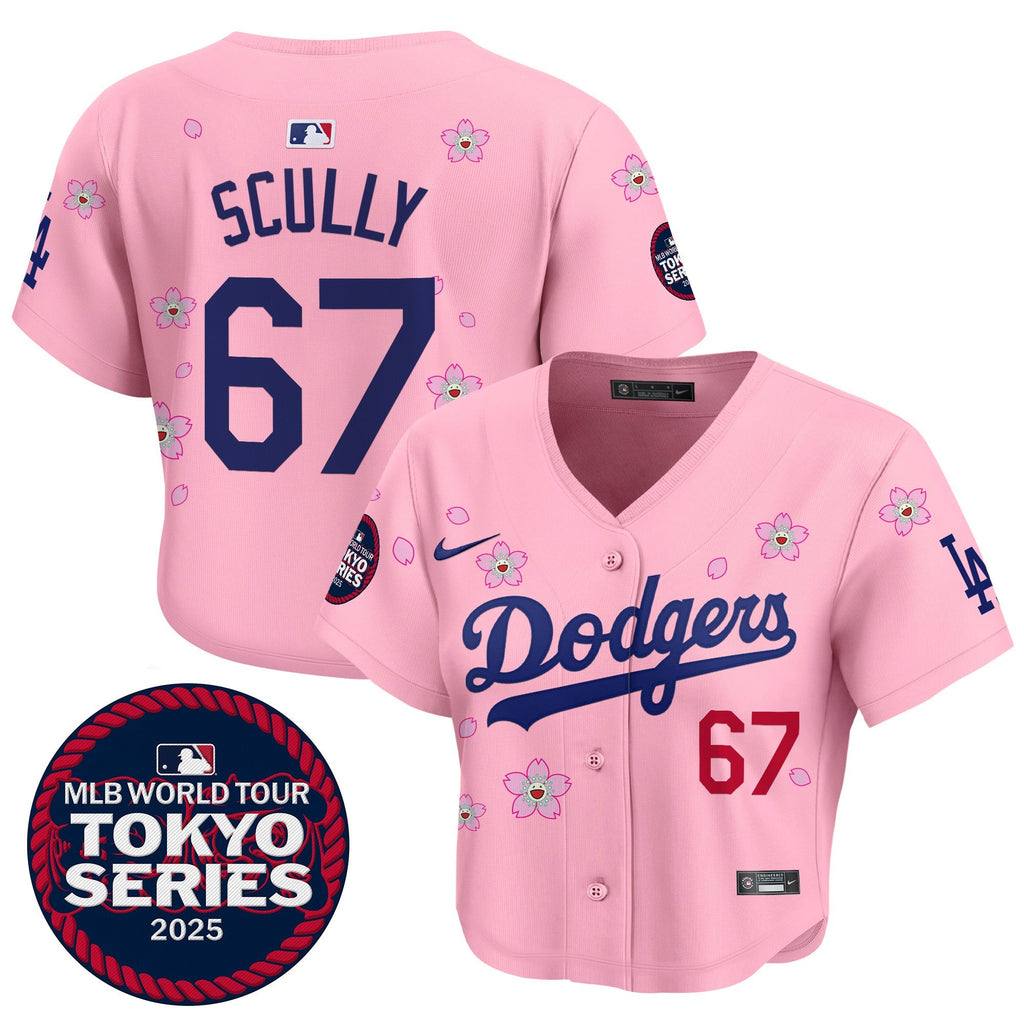 Women’s Tokyo Series 2025 Crop Top Baseball Jersey – Stitched