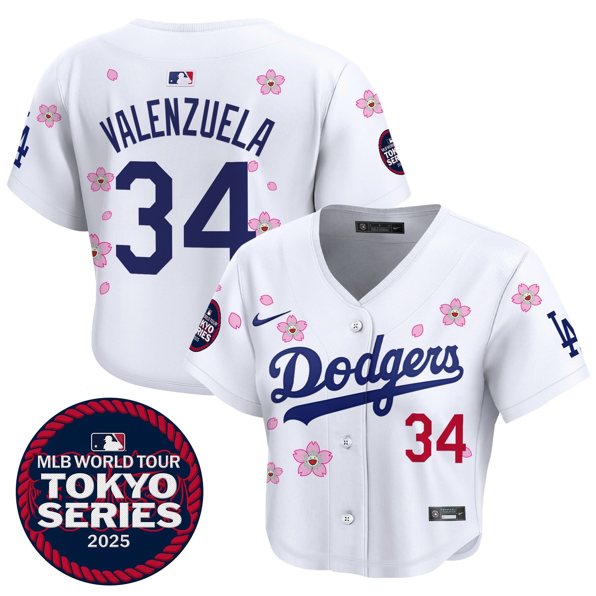 Women’s Tokyo Series 2025 Crop Top Baseball Jersey – Stitched