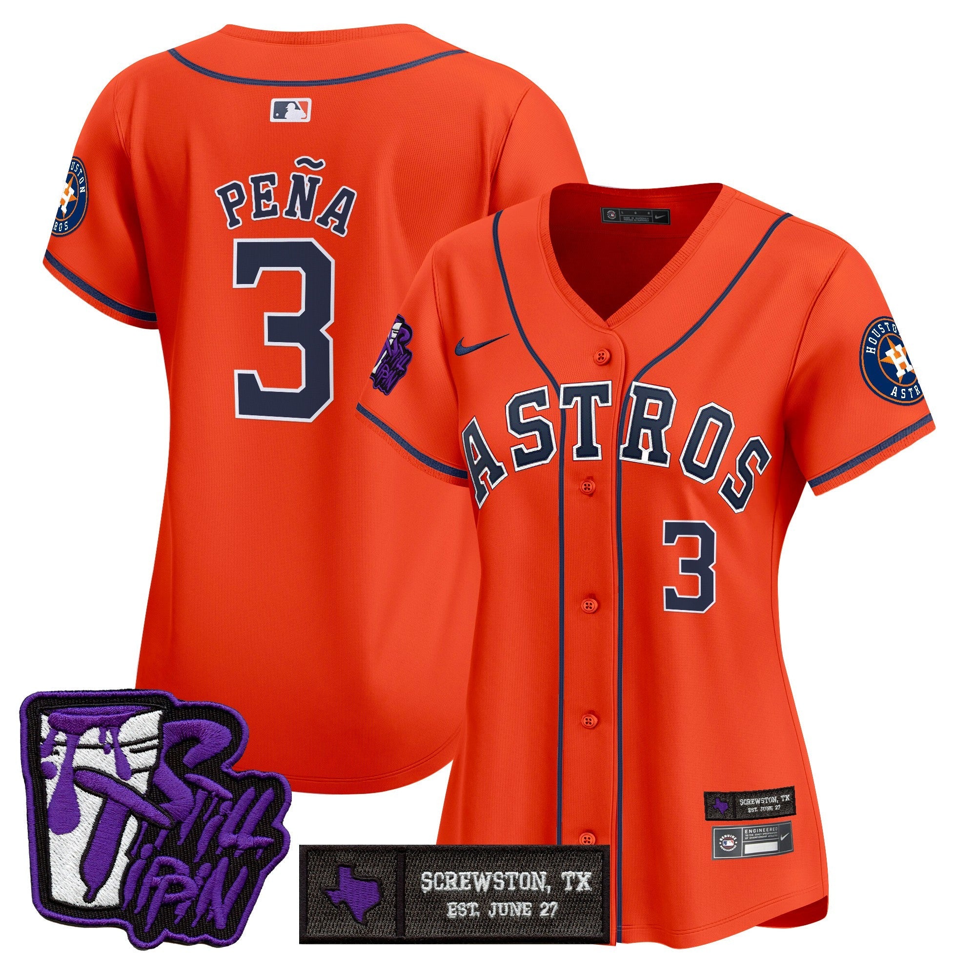 Women’s Houston DJ Screw Still Tippin Purple Patch Vapor Premier Limited Jersey