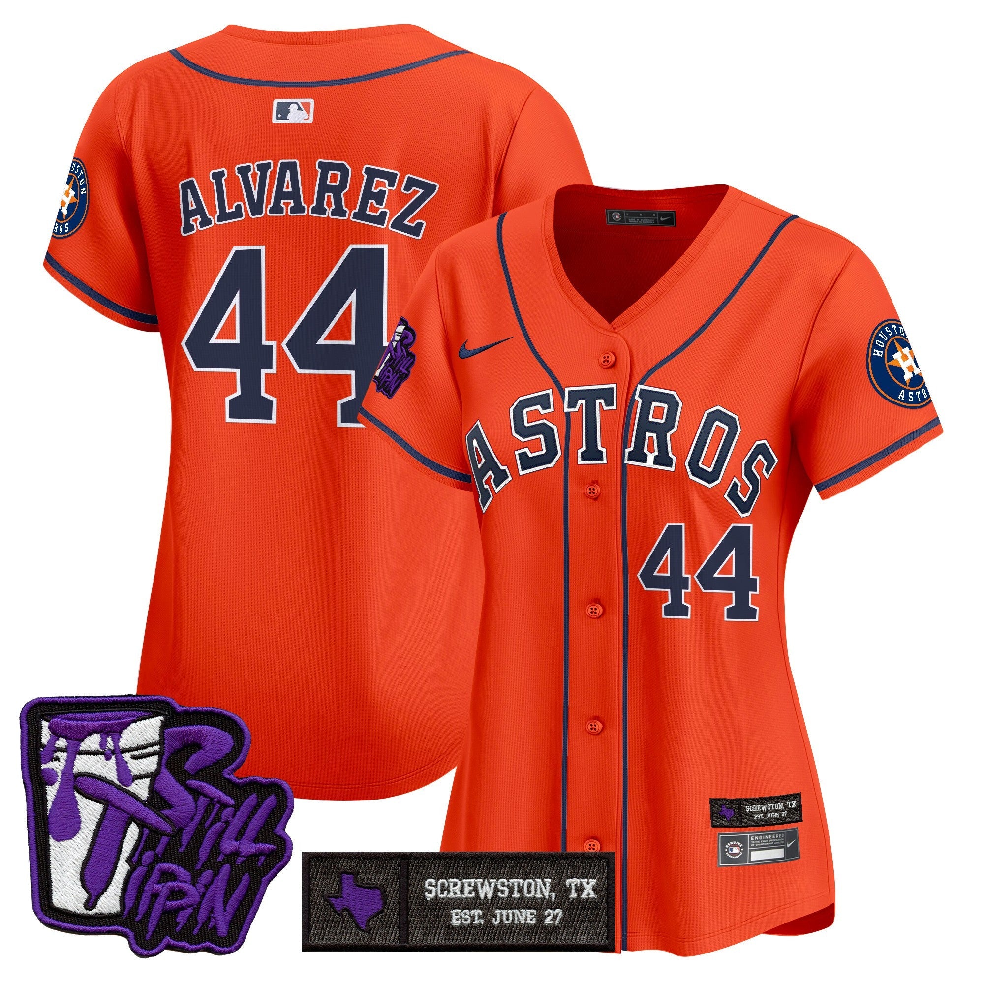 Women’s Houston DJ Screw Still Tippin Purple Patch Vapor Premier Limited Jersey
