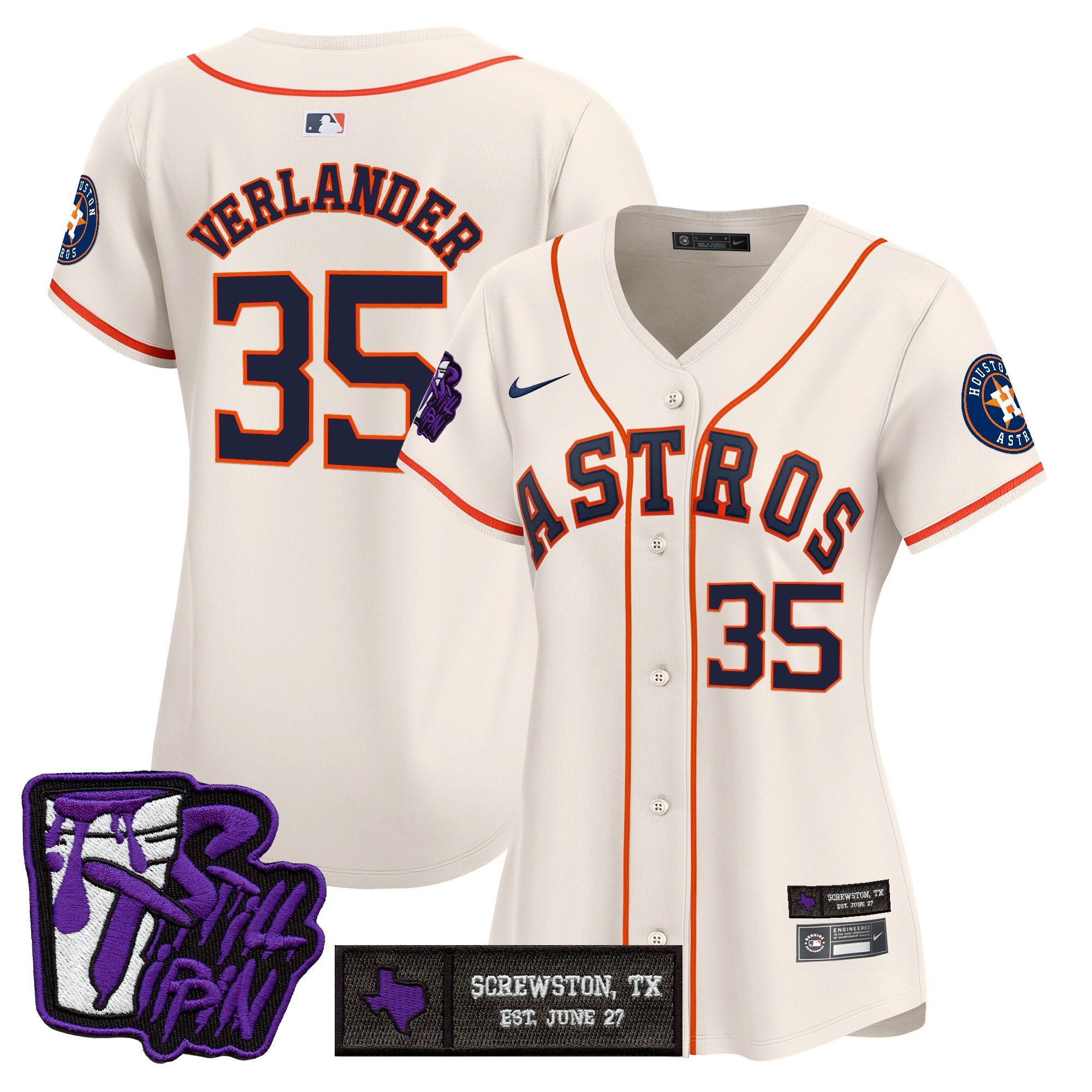 Women’s Houston DJ Screw Still Tippin Purple Patch Vapor Premier Limited Jersey