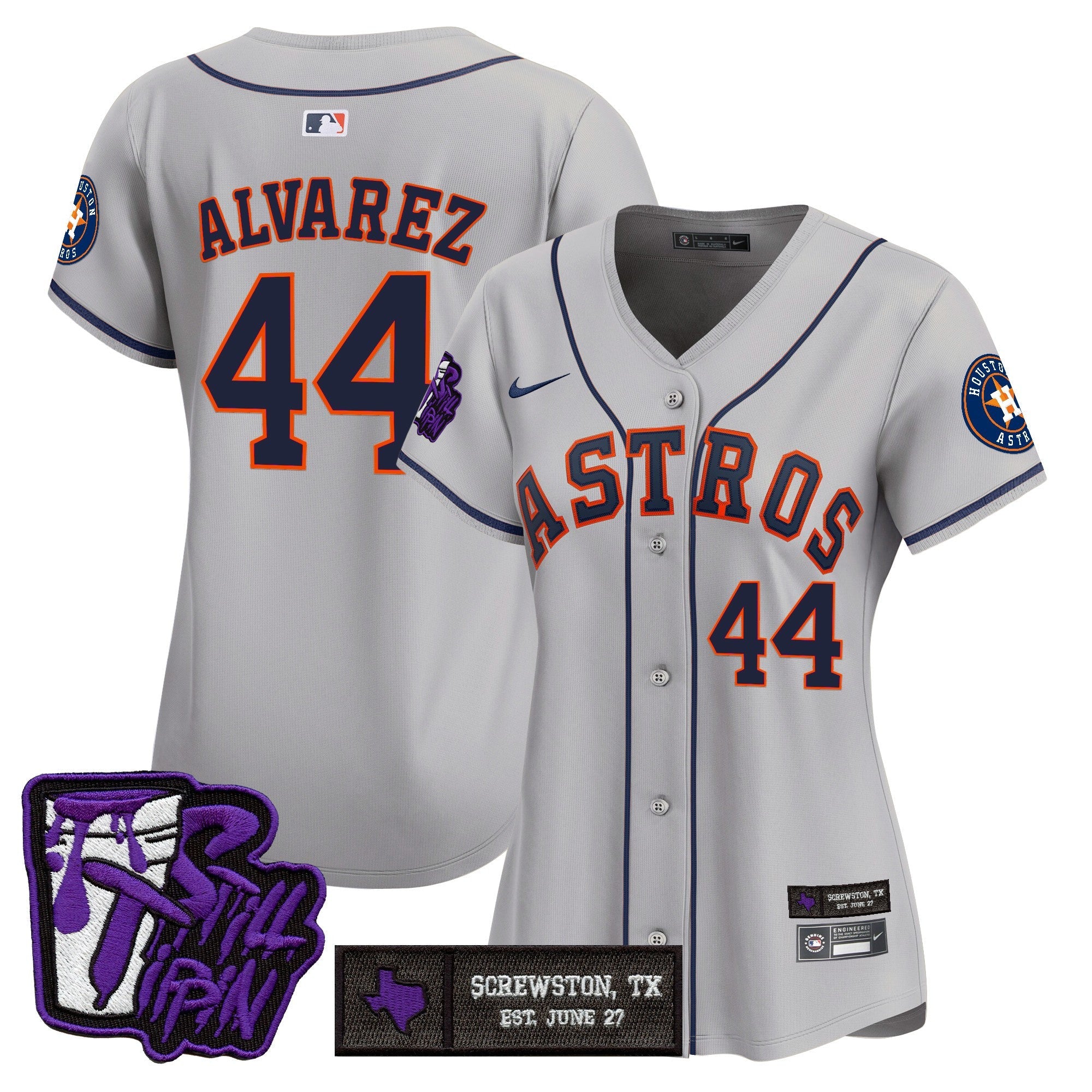 Women’s Houston DJ Screw Still Tippin Purple Patch Vapor Premier Limited Jersey