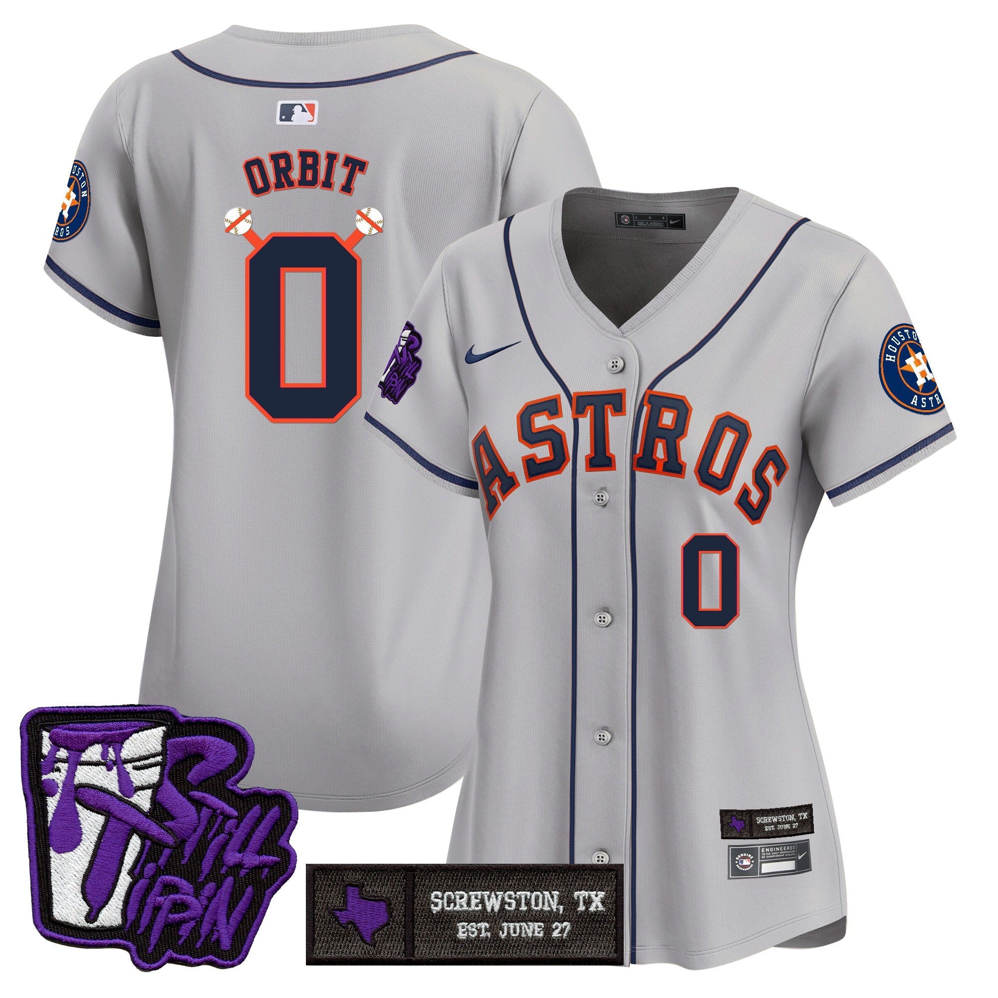 Women’s Houston DJ Screw Still Tippin Purple Patch Vapor Premier Limited Jersey