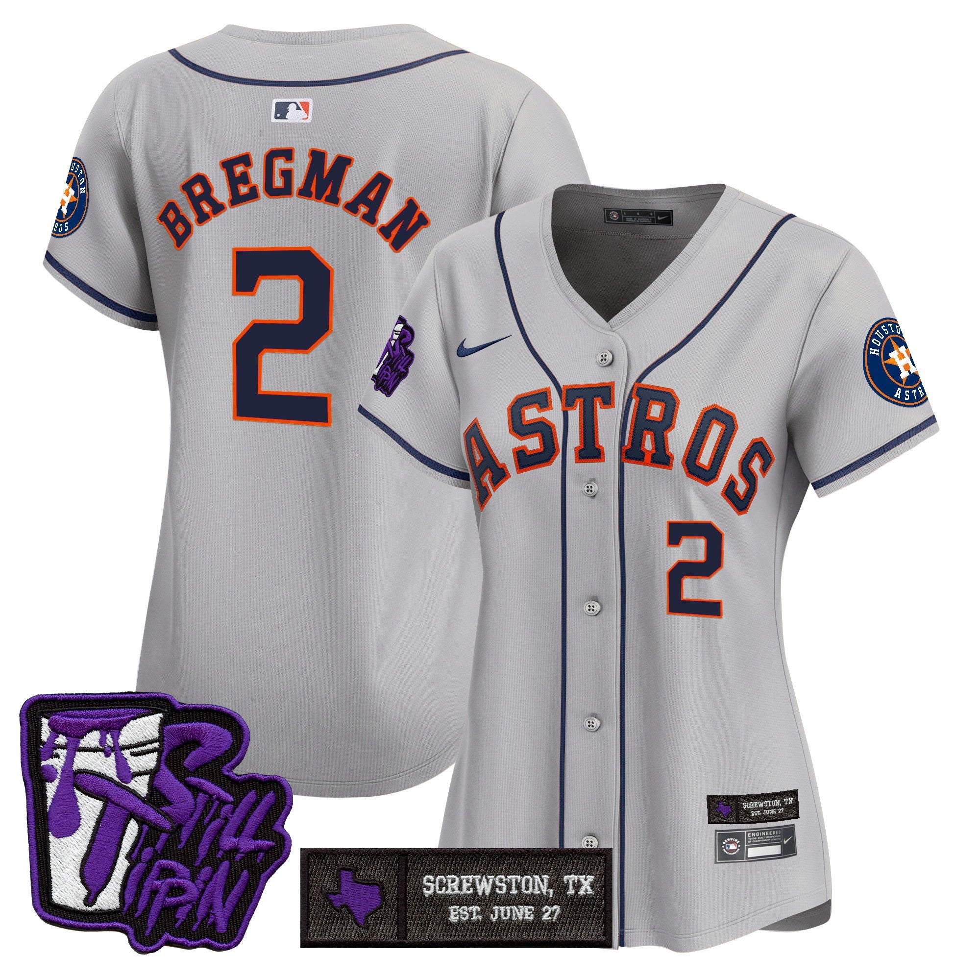 Women’s Houston DJ Screw Still Tippin Purple Patch Vapor Premier Limited Jersey