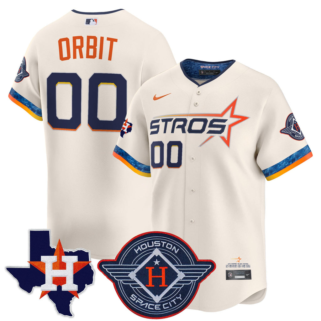 Men’s Houston 2025 City Connect Texas Patch Vapor Premier Limited Jersey