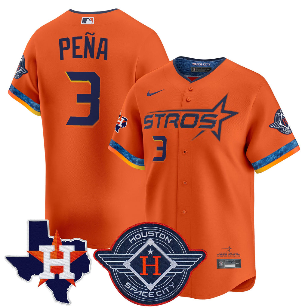 Men’s Houston 2025 City Connect Texas Patch Vapor Premier Limited Jersey