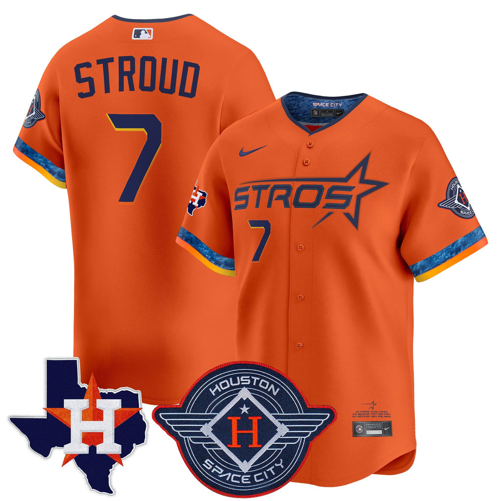 Men’s Houston 2025 City Connect Texas Patch Vapor Premier Limited Jersey