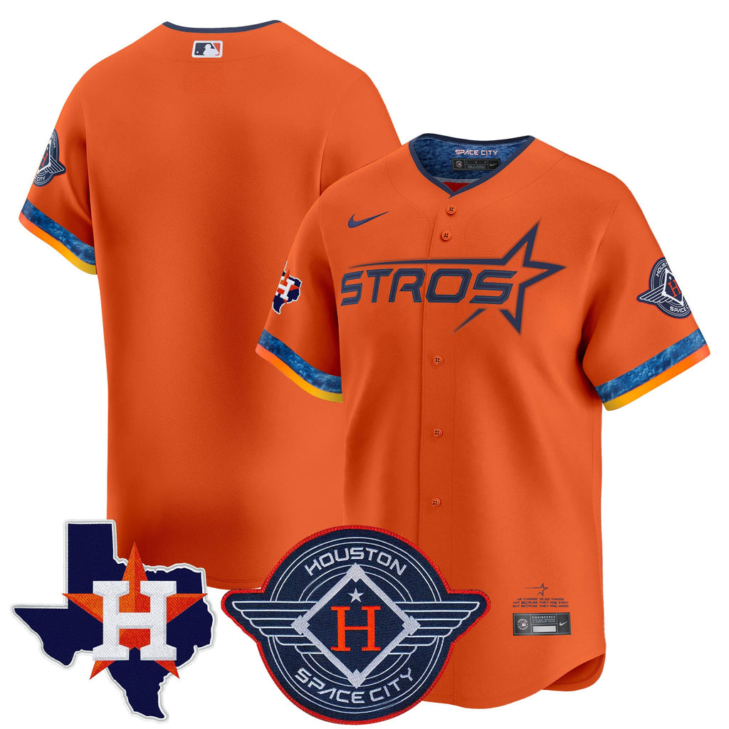 Men’s Houston 2025 City Connect Texas Patch Vapor Premier Limited Jersey