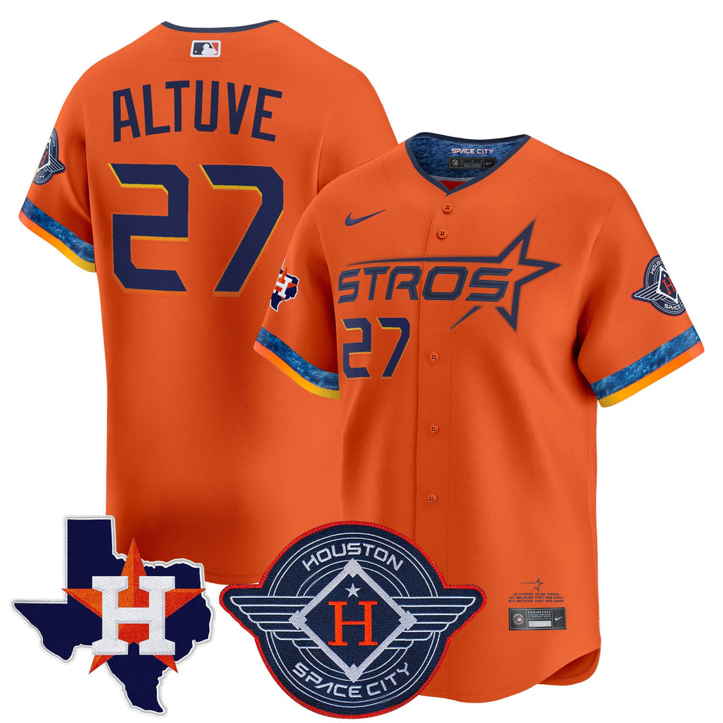 Men’s Houston 2025 City Connect Texas Patch Vapor Premier Limited Jersey