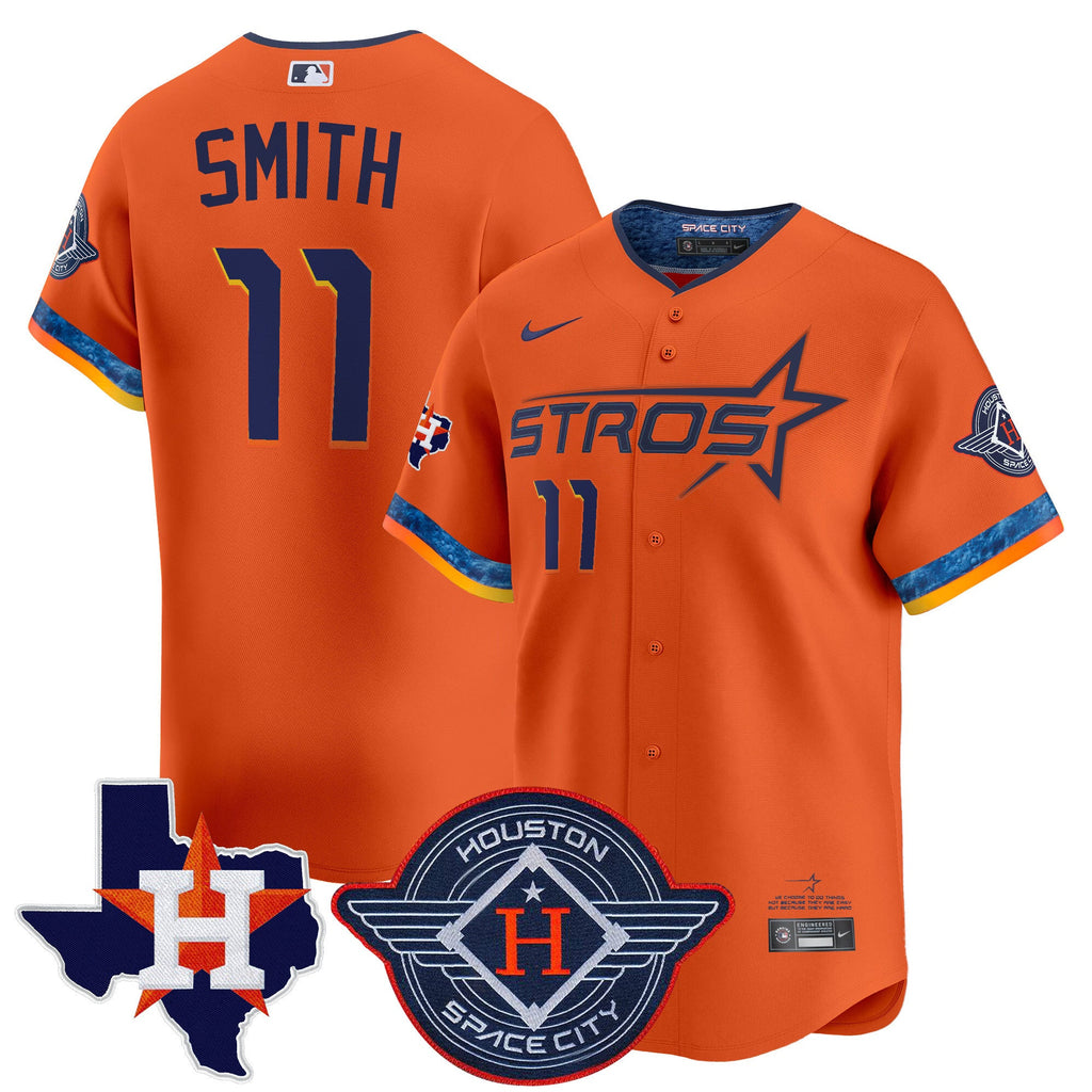 Men’s Houston 2025 City Connect Texas Patch Vapor Premier Limited Jersey