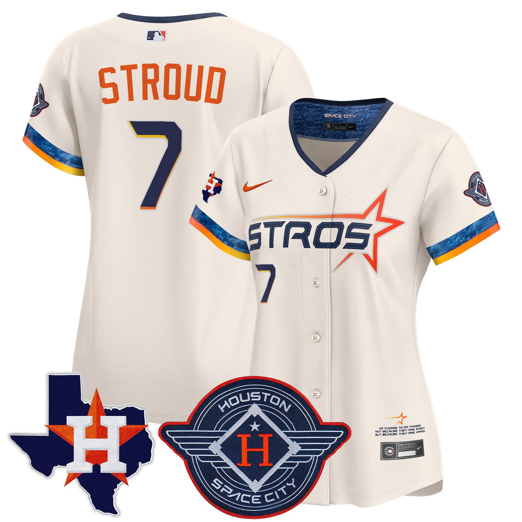 Women’s Houston 2025 City Connect Texas Patch Vapor Premier Limited Jersey