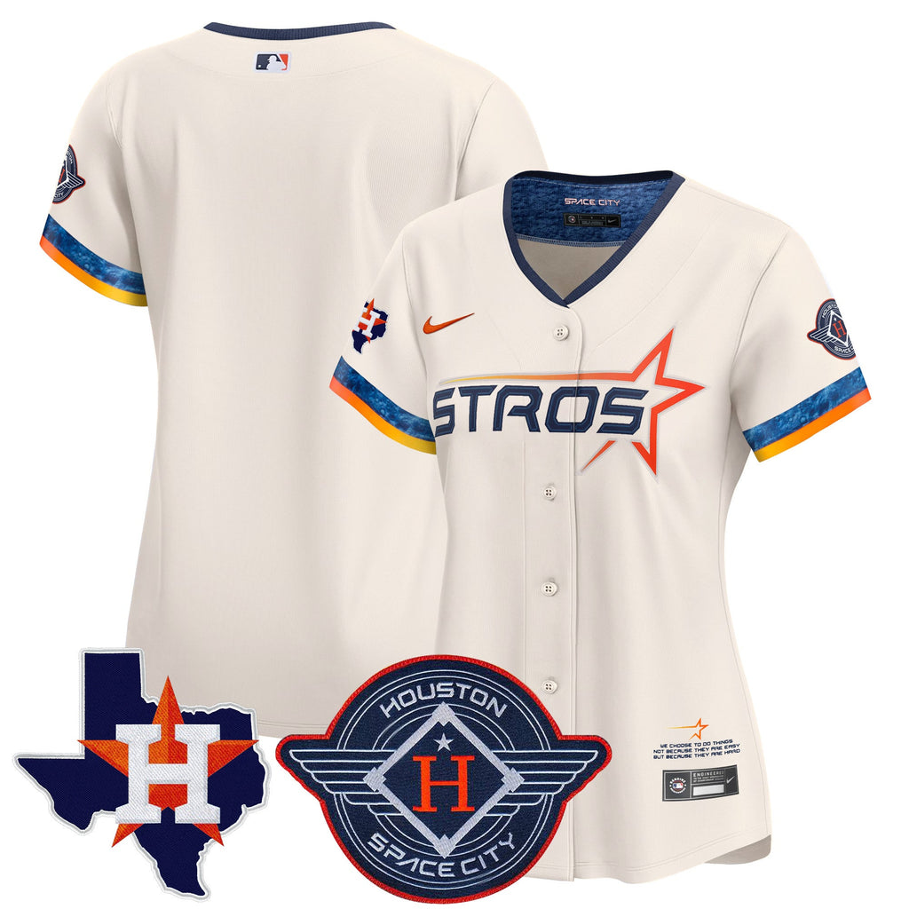 Women’s Houston 2025 City Connect Texas Patch Vapor Premier Limited Jersey