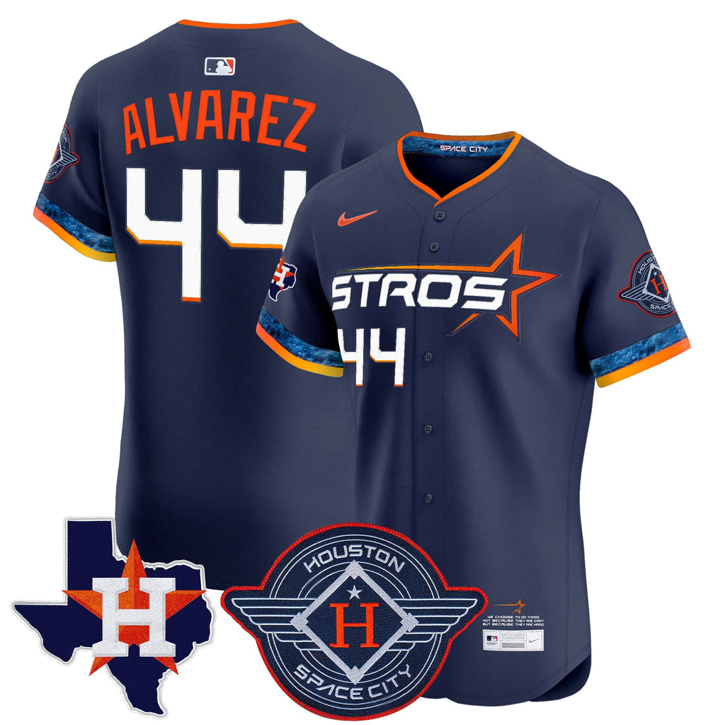 Men’s Houston 2025 City Connect Texas Patch Vapor Premier Elite Jersey