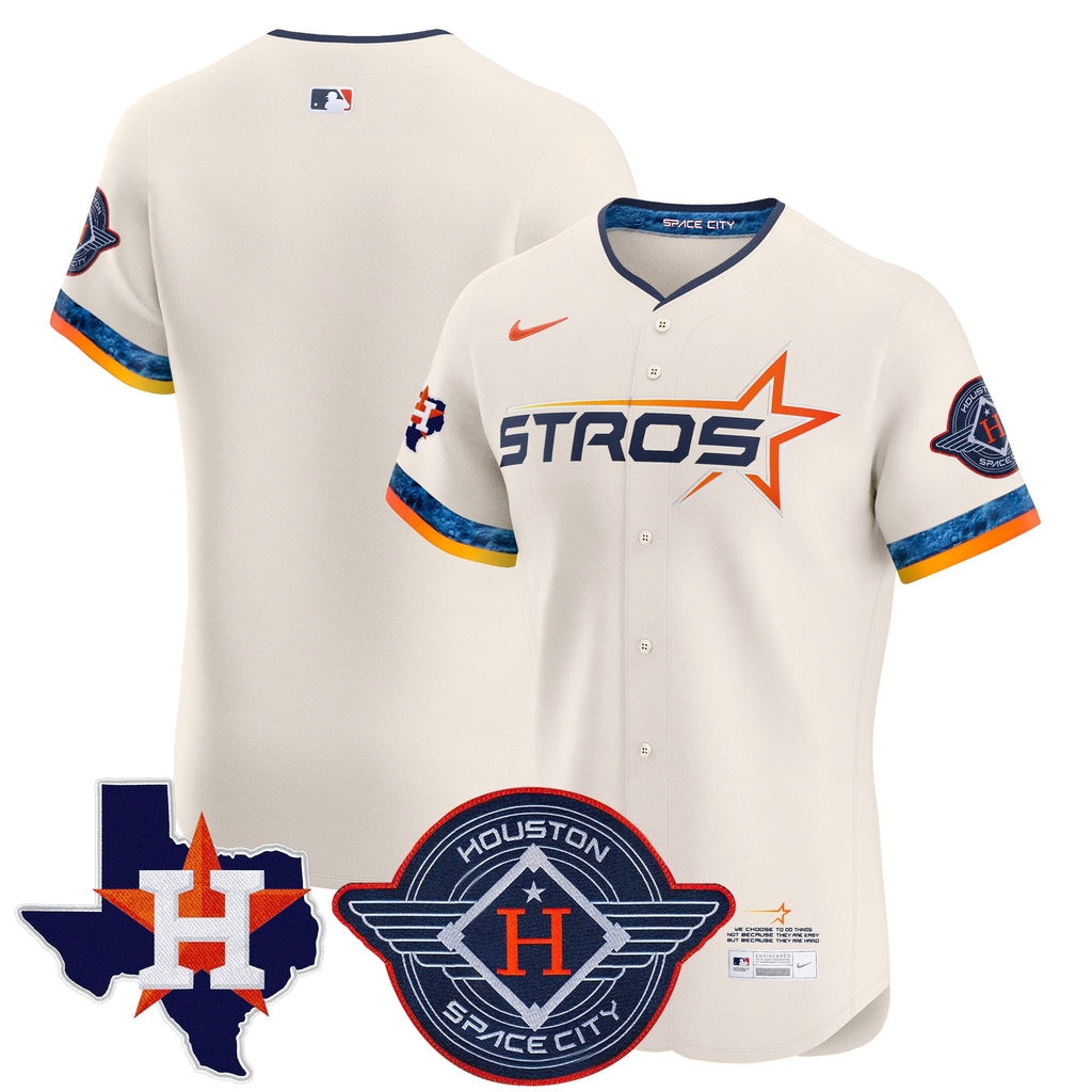 Men’s Houston 2025 City Connect Texas Patch Vapor Premier Elite Jersey
