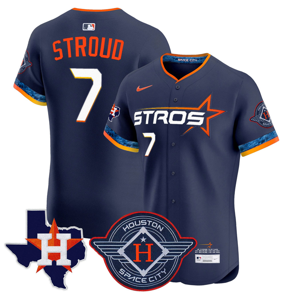 Men’s Houston 2025 City Connect Texas Patch Vapor Premier Elite Jersey