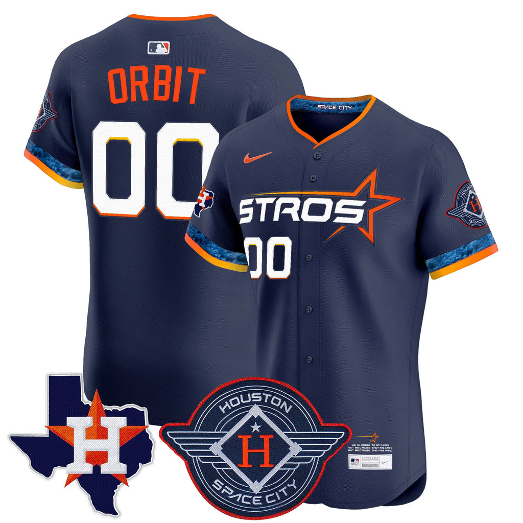 Men’s Houston 2025 City Connect Texas Patch Vapor Premier Elite Jersey