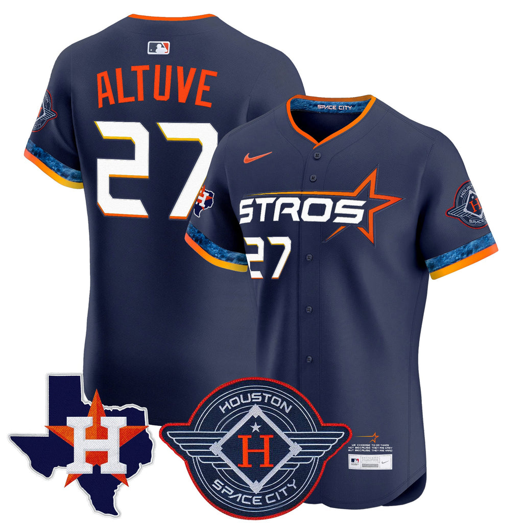 Men’s Houston 2025 City Connect Texas Patch Vapor Premier Elite Jersey