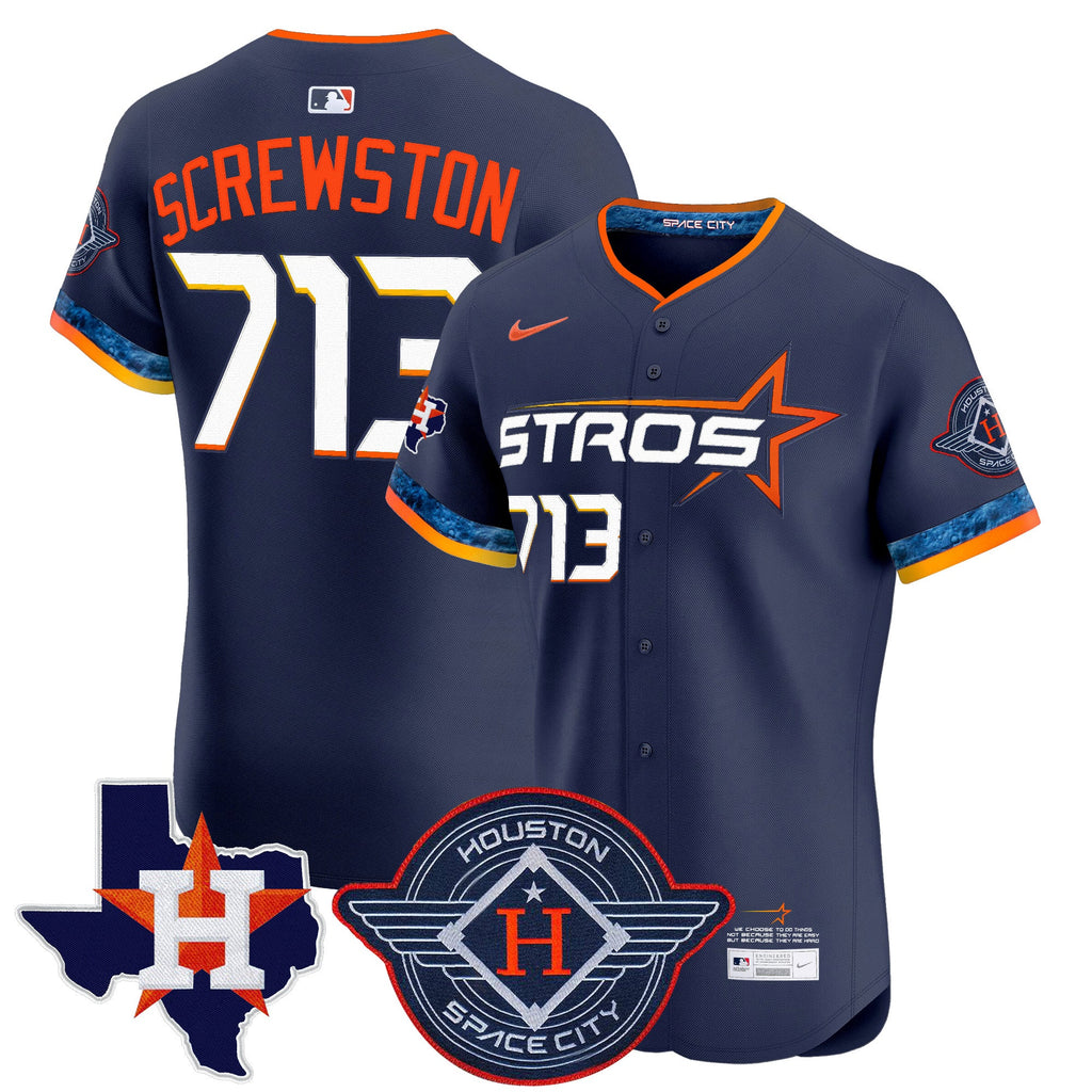 Men’s Houston 2025 City Connect Texas Patch Vapor Premier Elite Jersey
