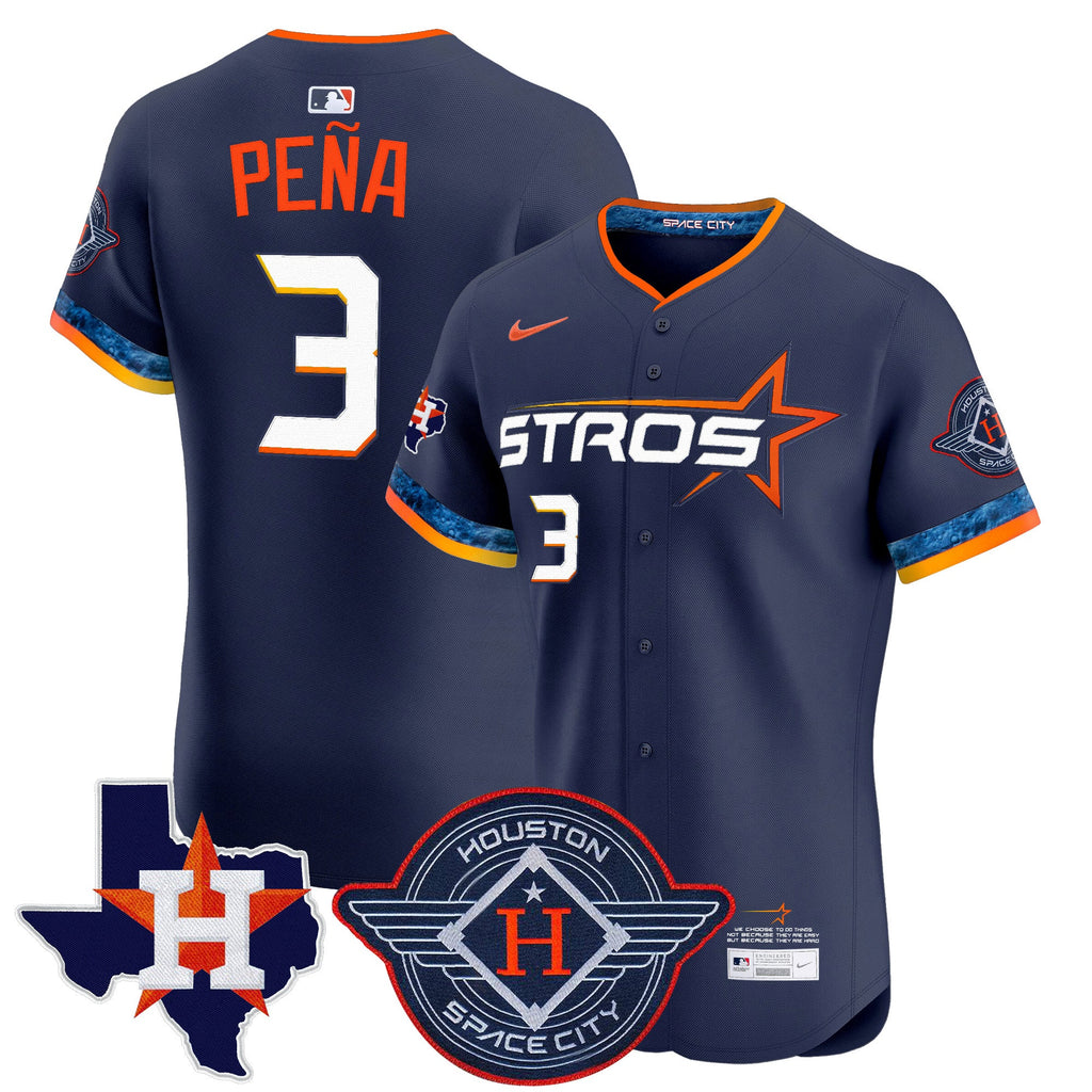 Men’s Houston 2025 City Connect Texas Patch Vapor Premier Elite Jersey