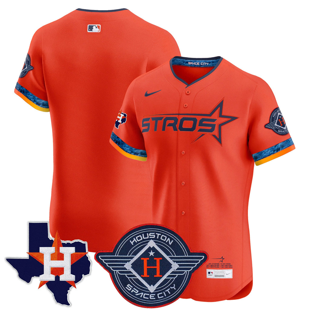 Men’s Houston 2025 City Connect Texas Patch Vapor Premier Elite Jersey