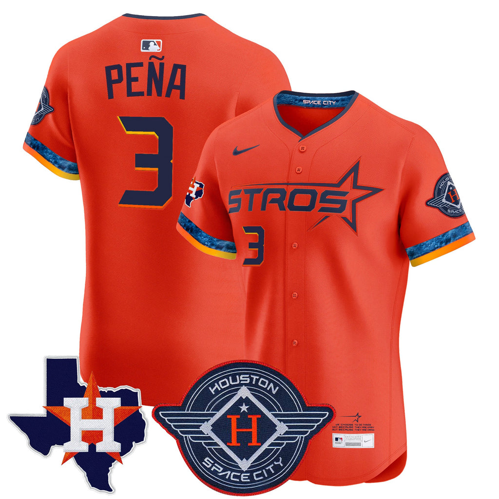 Men’s Houston 2025 City Connect Texas Patch Vapor Premier Elite Jersey
