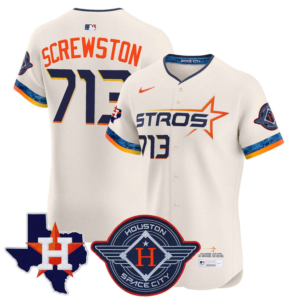 Men’s Houston 2025 City Connect Texas Patch Vapor Premier Elite Jersey