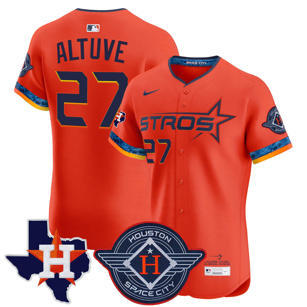 Men’s Houston 2025 City Connect Texas Patch Vapor Premier Elite Jersey