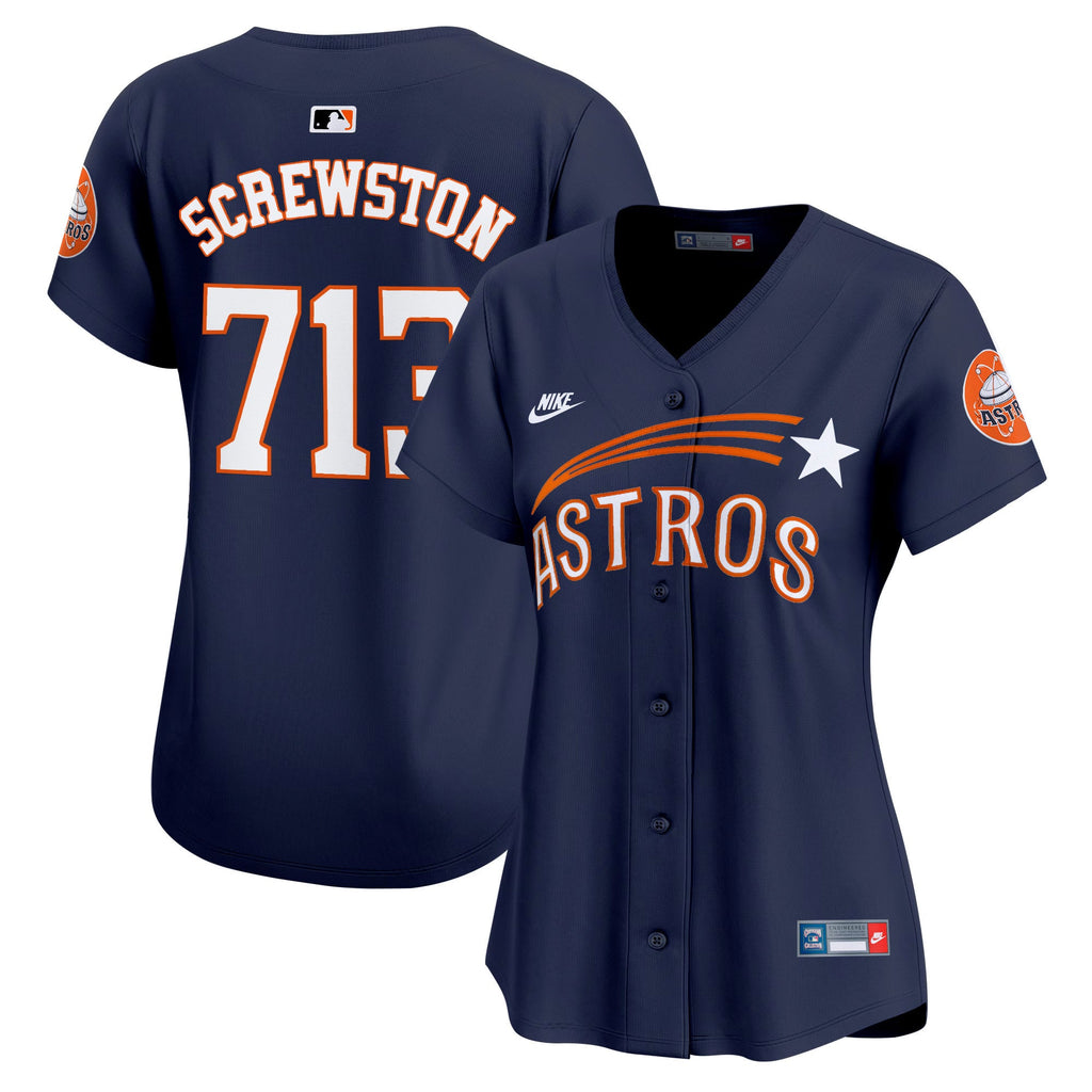 Women’s Houston Throwback Cooperstown Vapor Premier Limited Jersey