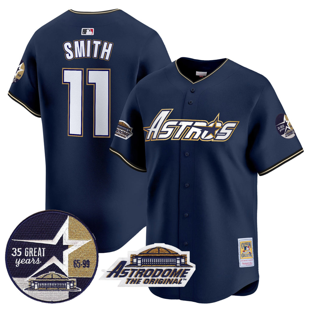 Men’s 1999 Throwback 35th & Astrodome Patch Vapor Premier Limited Jersey V3